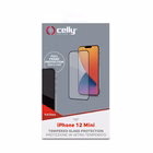 Immagine di Cover vetro temperato CELLY FULLGLASS - Apple iPhone 12 Mini FULLGLASS1003BK