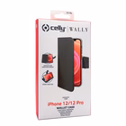 Immagine di Cover similpelle nero CELLY WALLY - Apple iPhone 12 Pro/ iPhone 12 WALLY1004