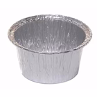 Immagine di Contenitori monouso circolari in alluminio CUKI 120 ml cm 3,9x8,5 pack 100pz
