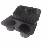 Immagine di Contenitore asporto caffè KOFFEPAK 2 nero 70pz