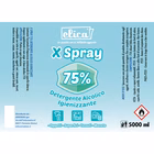 Immagine di Detergente igienizzante ELICA X-Spray a base d'alcool 75% 5 litri