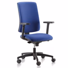 Immagine di Sedia operativa EOS braccioli regolabili tessuto blu