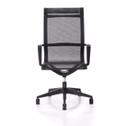 Immagine di Sedia direzionale LIBERTY schienale alto rete nera