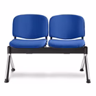 Immagine di Sedia ELICA ISO su trave 2p tessuto blu