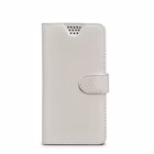 Immagine di Custodia similpelle bianco CELLY WALLYUNI - Universal Case Display Size 4.5"-5.0" WALLYUNIXLWH