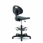 Immagine di Sgabello TEKNIK in poliuretano con schienale