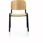 Immagine di Sedia LEO WOOD con telaio nero