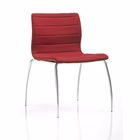 Immagine di Sedia MISS 4 gambe rivestimento ecopelle rosso