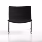 Immagine di Poltrona MISS a slitta rivestimento ecopelle nero