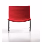 Immagine di Poltrona MISS a slitta rivestimento ecopelle rosso