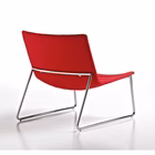 Immagine di Poltrona MISS a slitta rivestimento ecopelle rosso