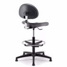 Immagine di Sgabello TRACTOR 03 LM con schienale colore nero