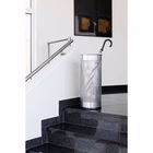 Immagine di Portaombrelli cilindrico in metallo argento met