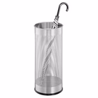 Immagine di Portaombrelli cilindrico in metallo argento met