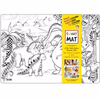 Immagine di Tovaglietta trasparente AKADEMI COCUK KIT FUNNY MAT - pirati, unicorno, cuccioli, dinosauri