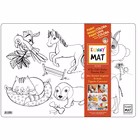 Immagine di Tovaglietta trasparente AKADEMI COCUK KIT FUNNY MAT - pirati, unicorno, cuccioli, dinosauri