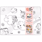 Immagine di Tovaglietta trasparente AKADEMI COCUK KIT FUNNY MAT - pirati, unicorno, cuccioli, dinosauri