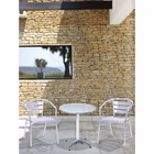 Immagine di Sedia bar in alluminio con braccioli