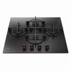 Immagine di Piano cottura gas acciaio inox Nero CANDY CVG6DTB 33803485