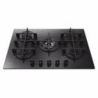 Immagine di Piano cottura gas acciaio inox Nero CANDY CVG74WTB 33803484