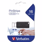 Immagine di Pen drive VERBATIM PINSTRIPE USB 2.0 16GB nero