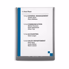 Immagine di Targa DURABLE CLICK SIGN in abs cm 21x29,7