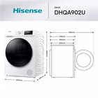 Immagine di Asciugatrice a condensazione 9 kg pompa di calore HISENSE DHQA902U