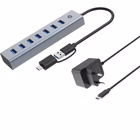 Immagine di 7-port USB 3.0 hub with power adapt