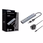 Immagine di 7-port USB 3.0 hub with power adapt