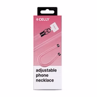Immagine di Cover tessuto Rosa CELLY FREEDOM LACET - Smartphone Neck Chain FREEDOM FREEDOMLC2BP