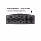 Immagine di PRODOTTI BULK TASTIERA ITALIANA MULTIMEDIA USB LKTAST05