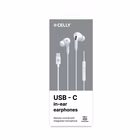 Immagine di Auricolari con filo si USB-C Bianco CELLY PC2USBCEARPIN - USB-C Stereo Wired Earphones PROC PC2USBC