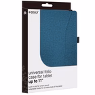 Immagine di Cover CELLY UNIFOLIOTAB11BL - 11" Universal Tablet folio cover UNIFOLIOTAB11BL