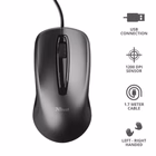 Immagine di TRUST MOUSE CABLATO 170CM - 1200DPI - TRUST CARVE - NERO 23733