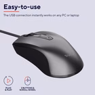 Immagine di TRUST MOUSE CABLATO 170CM - 1200 DPI - TRUST NERO 24657