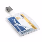 Immagine di Portabadge DURABLE c/clip in acrilico cm 8,5x5,4