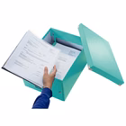 Immagine di Scatola archivio LEITZ CLICK&STORE WOW A4 acqua