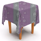 Immagine di Coprimacchia in carta a secco airlaid ROIAL BOLLICINE colore prugna cm 100x100 100 pezzi