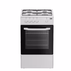 Immagine di Cucina con forno a gas e piano elettrico 55 litri Bianco BEKO CSG42001FW 9152121017