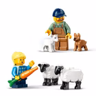 Immagine di Costruzioni LEGO TRATTORE AGRICOLO ROSSO CON RIMORCHIO 60461
