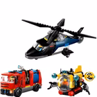 Immagine di Costruzioni LEGO ELICOTTERO-AUTOPOMPA E SOTTOMARINO 60462A