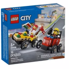 Immagine di Costruzioni LEGO PACK VEICOLI DA CORSA: PIZZAIOLO CONTRO POMPIERE 60458
