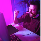 Immagine di Gaming mousepad rgb black