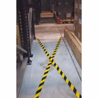 Immagine di Nastro segnalatore giallo-nero per pavimenti