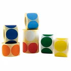 Immagine di Rotolo etichette adesive di segnalazione tonde diametro mm 35 verde 500pz