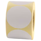 Immagine di Rotolo etichette adesive di segnalazione tonde diametro mm 35 bianco 500pz