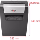 Immagine di Distruggidocumenti a frammenti REXEL MOMENTUM X406 livello sicurezza P-4 colore grigio