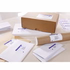 Immagine di Etichette adesive in carta bianca per stampanti inkjet, 99,1x139mm, 4 etichette per foglio, 25 fogli