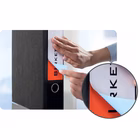 Immagine di Etichette adesive in carta bianca coprente per raccoglitori, 61x192mm, 4 etichette per foglio, 25 ff