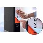 Immagine di Etichette adesive in carta bianca coprente per raccoglitori, 60x200mm, 4 etichette per foglio, 25 ff